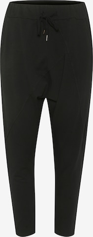 Cream Tapered Hose 'Beky' in Schwarz: predná strana