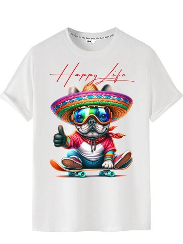 RMK Shirt 'Ausschnitt Skater' in White: front