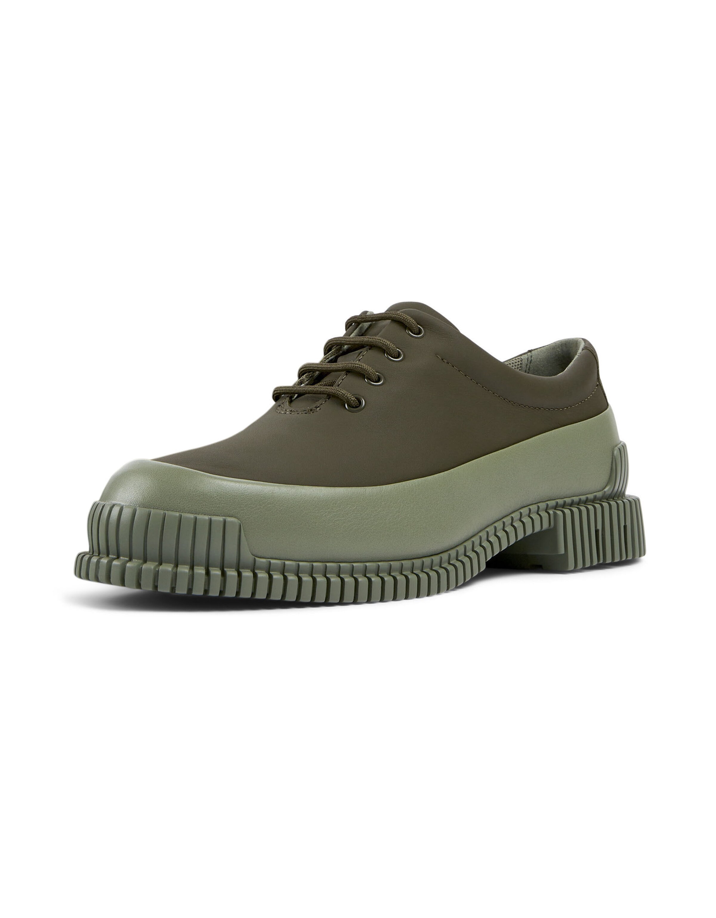 CAMPER Lace-Up Shoes 'Pix' in Green: front