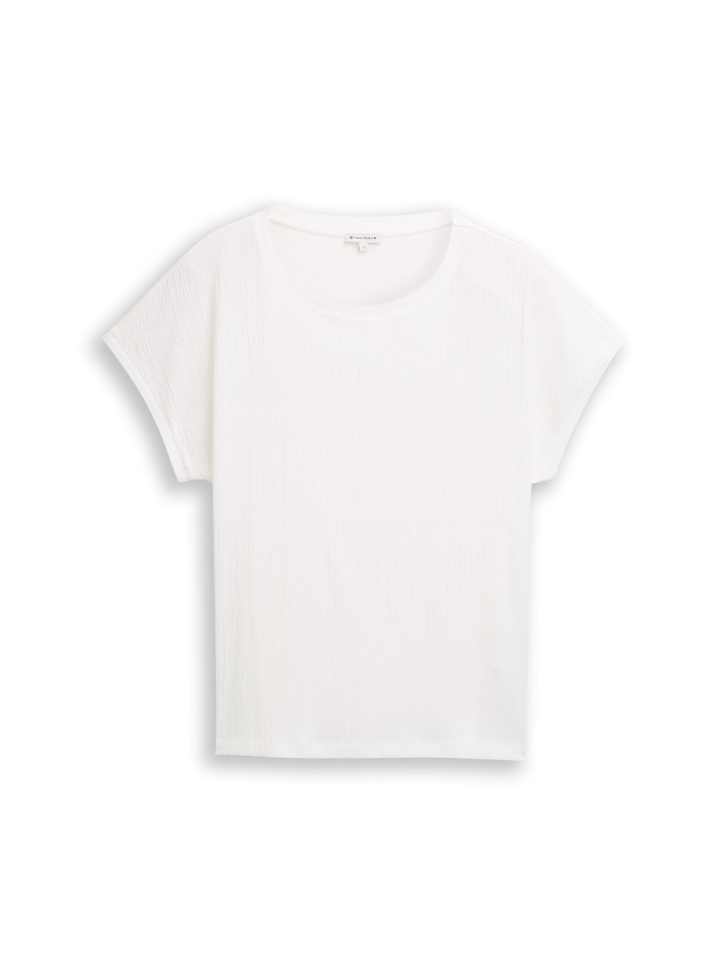 T-shirt TOM TAILOR en blanc : devant