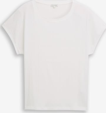 T-shirt TOM TAILOR en blanc : devant