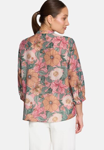 zero Tunika-Bluse mit Blumenprint in Pink