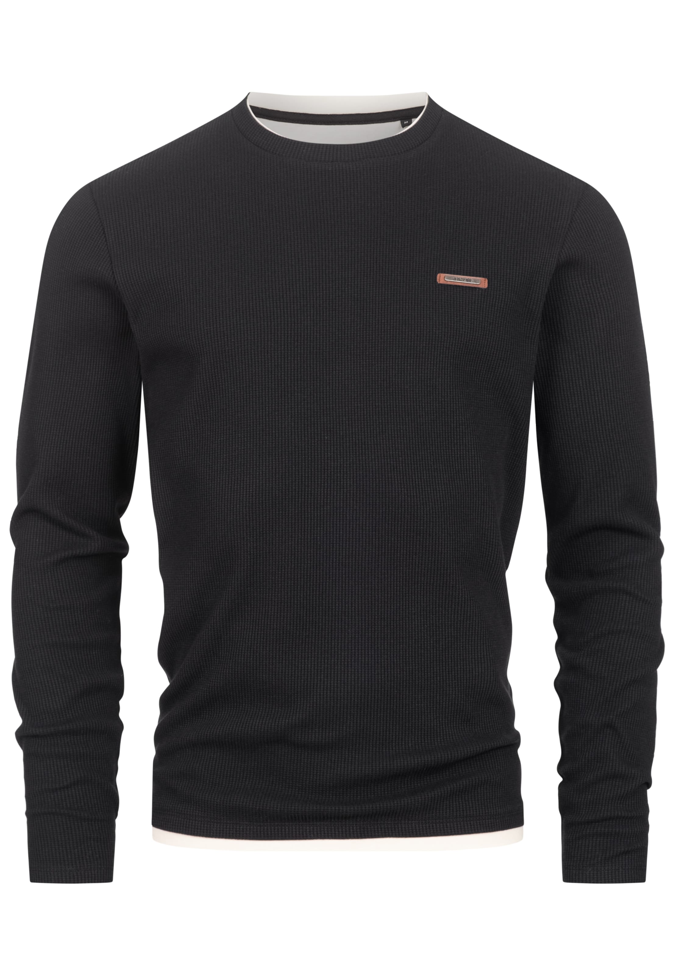 INDICODE JEANS Shirt ' Sigfinn ' in Schwarz: Vorderseite