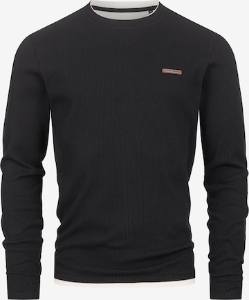 INDICODE JEANS Shirt ' Sigfinn ' in Schwarz: Vorderseite