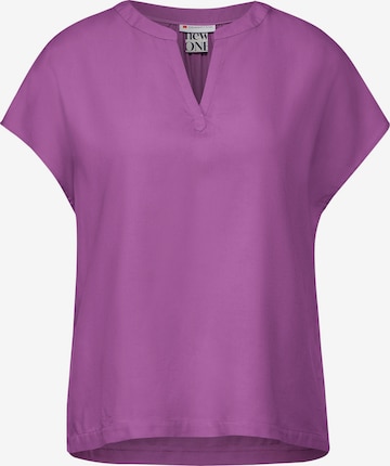 STREET ONE Bluse in Lila: Vorderseite