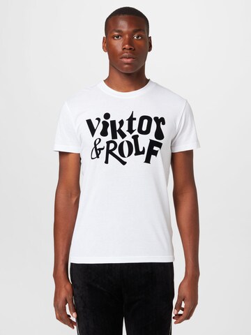 Tricou de la Viktor&Rolf pe alb: față