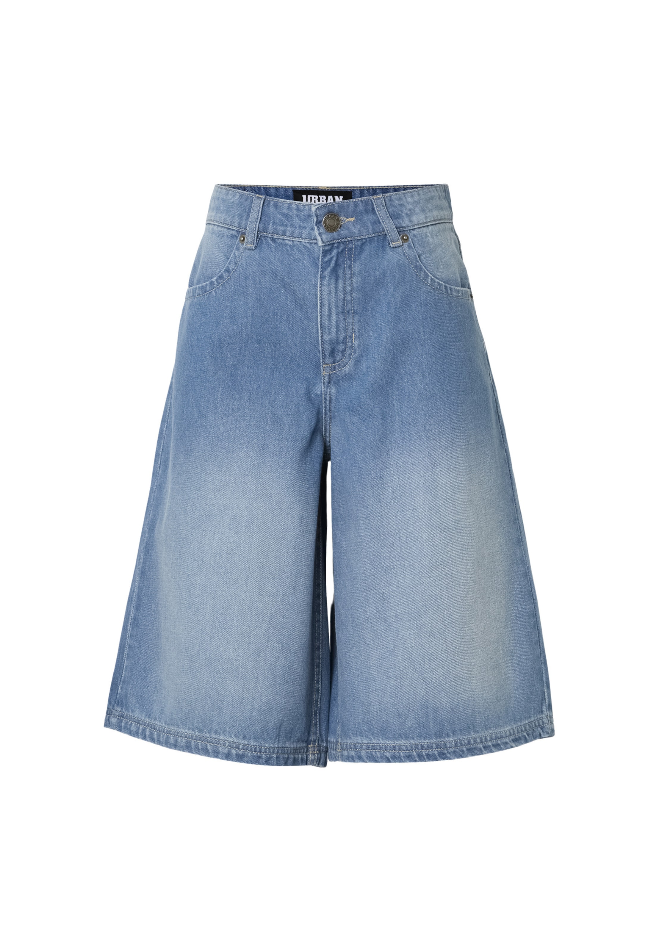 Urban Classics Wide leg Jeans in Blauw: voorkant