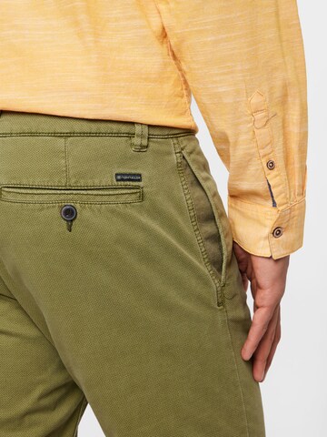 TOM TAILOR Regular Chino Pants in Green