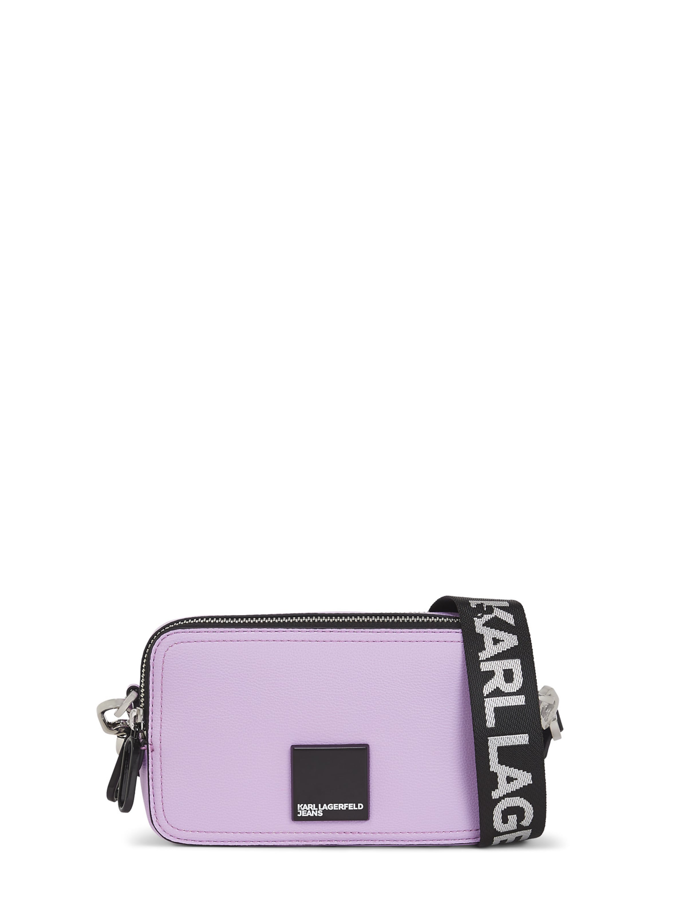 KARL LAGERFELD JEANS Чанта с презрамки в лилав: отпред