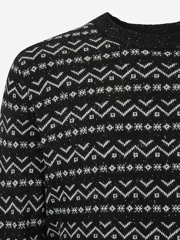 Jack & Jones Plus Sweater in Black