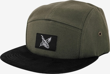 Blackskies Cap 'Port 5-Panel' in Grün: Vorderseite