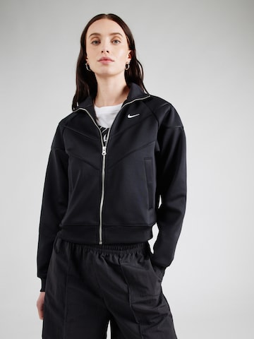Nike Sportswear Ζακέτα φούτερ σε μαύρο: μπροστά