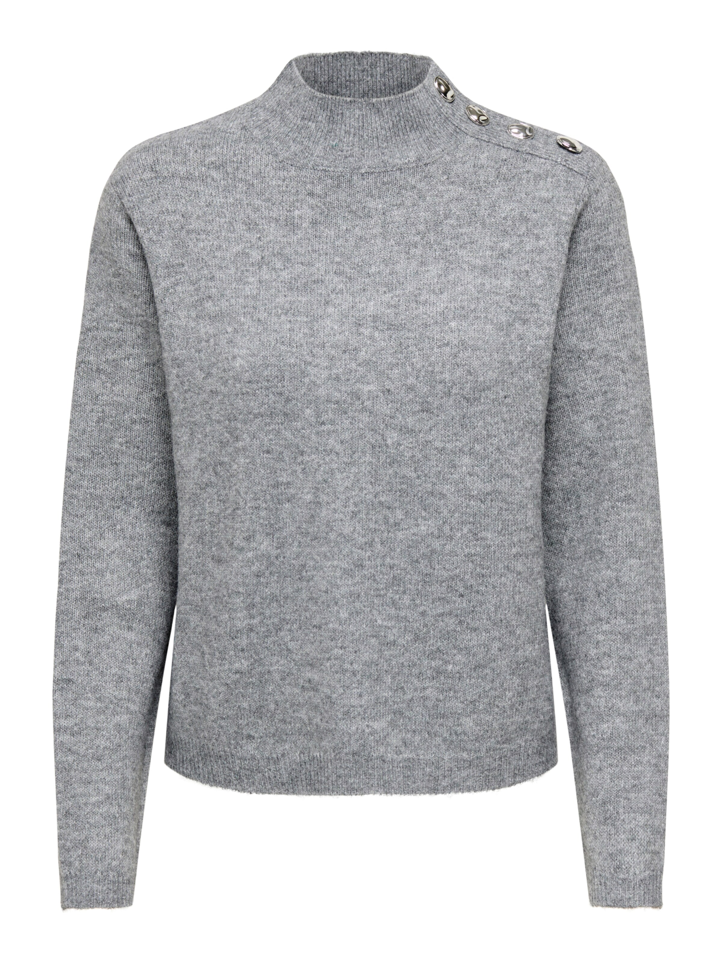 JDY Sweater 'JDYSUPER' in Grey: front