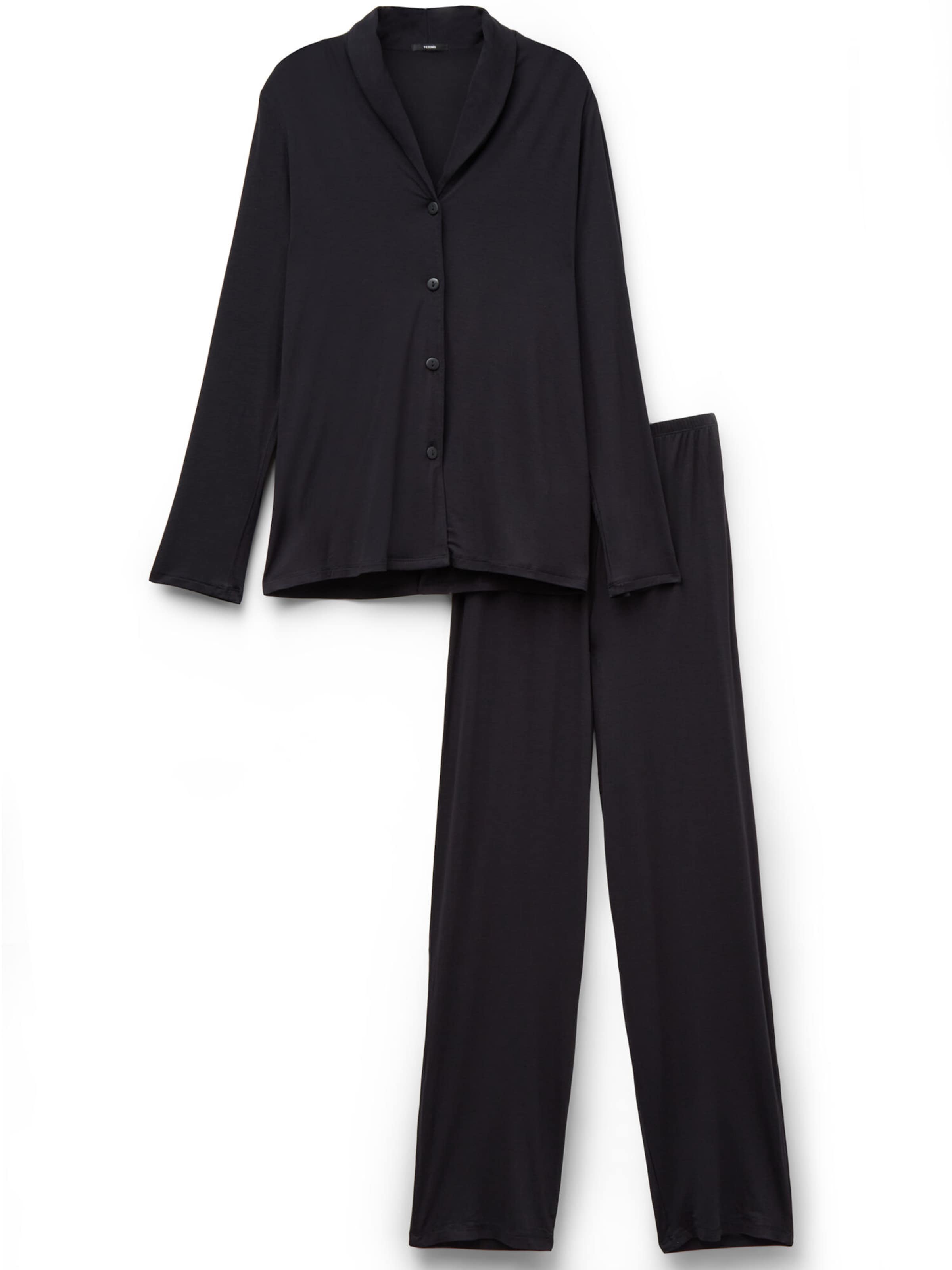 Tezenis Pajama in Black: front