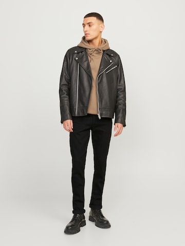 JACK & JONES Slim fit Jeans 'JJIGlenn JJOriginal' in Black