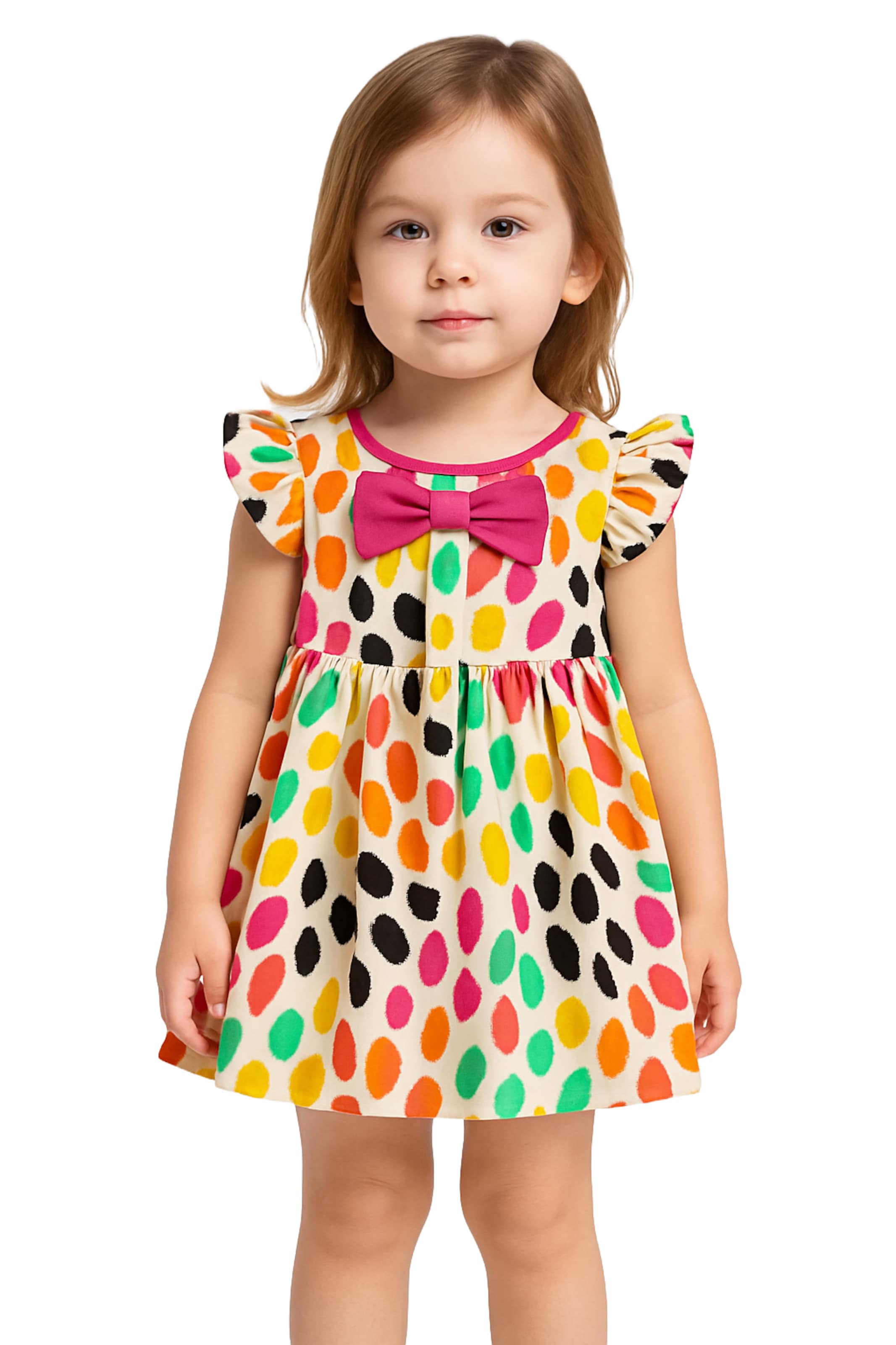 Robe Panço en beige : devant