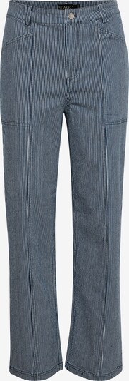 Pantaloni con piega frontale 'Swan' SOAKED IN LUXURY di colore blu / bianco, Visualizzazione prodotti
