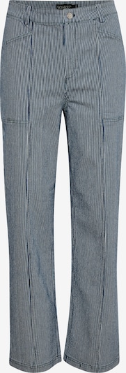 Pantaloni con piega frontale 'Swan' SOAKED IN LUXURY di colore blu / bianco, Visualizzazione prodotti