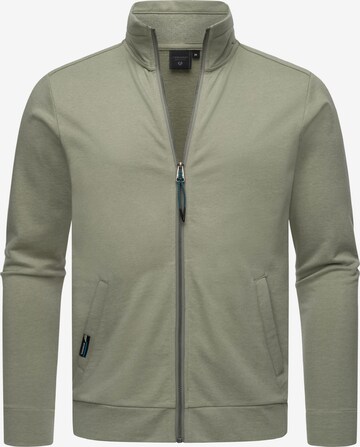 Ragwear Zip-Up Hoodie 'Miet' in Green: front