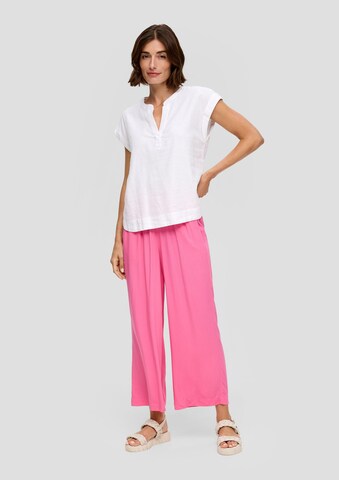 Wide Leg Pantalon s.Oliver en rose
