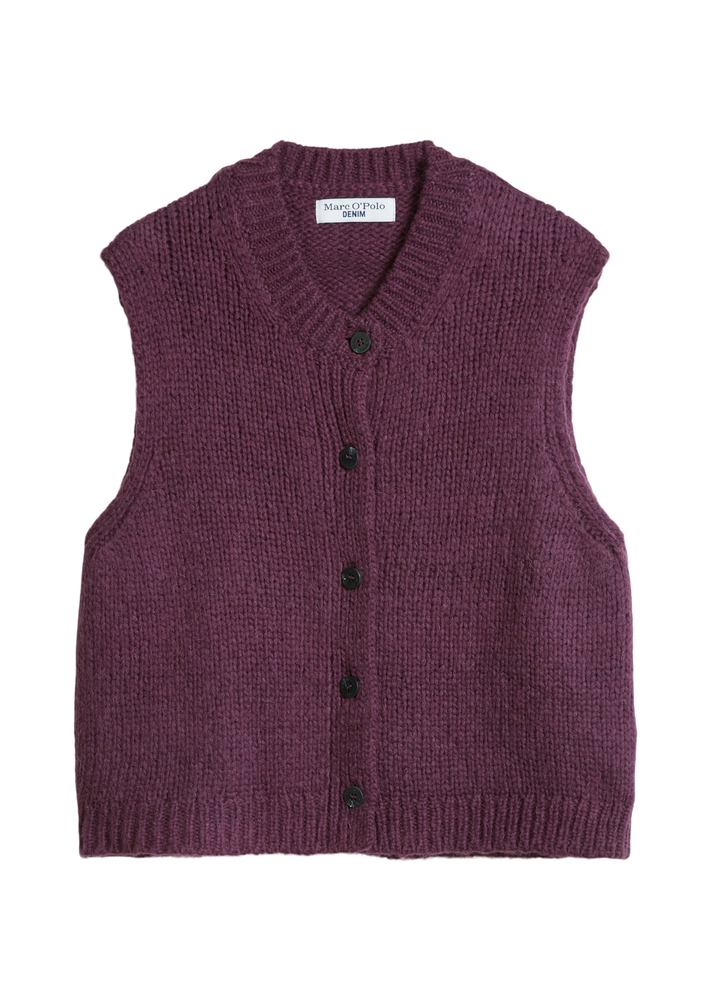 Marc O'Polo DENIM Gebreid vest in Lila: voorkant