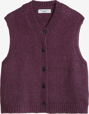 Marc O'Polo DENIM Gebreid vest in Lila: voorkant