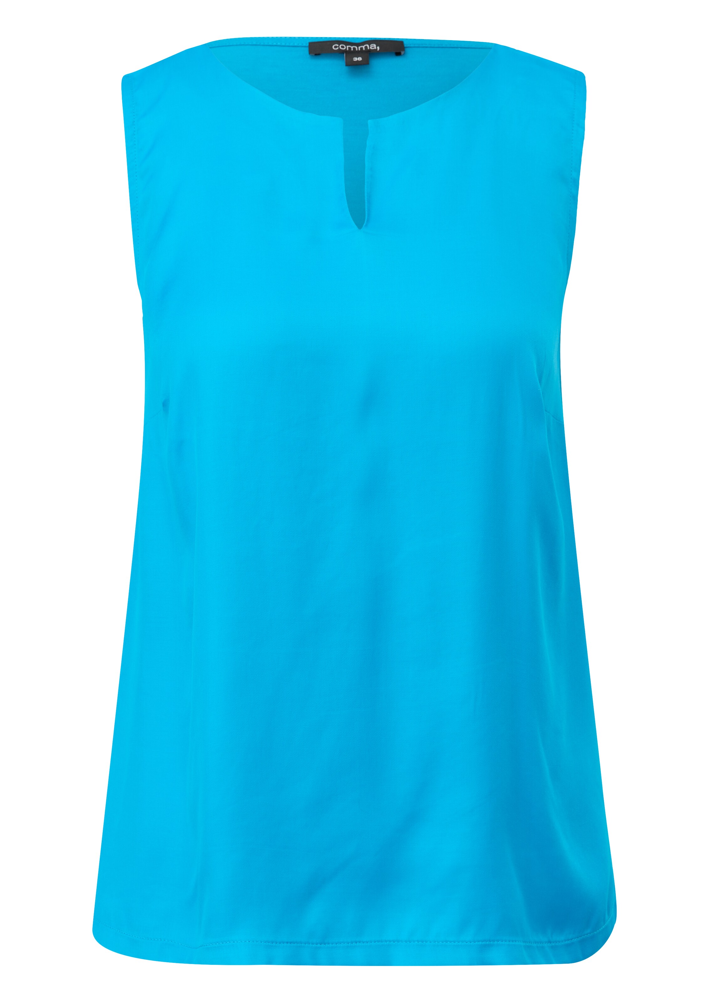 COMMA Bluse in Blau: Vorderseite