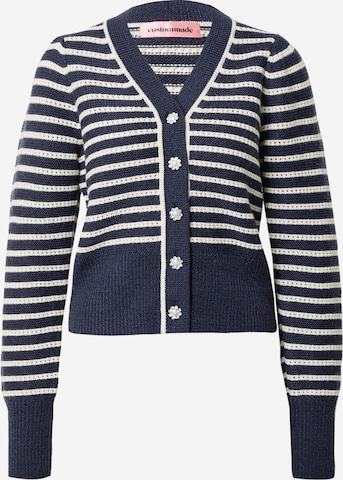 Cardigan 'Thuva' Custommade en bleu : devant