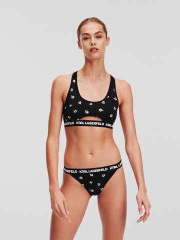 Bustino Reggiseno di Karl Lagerfeld in nero: frontale