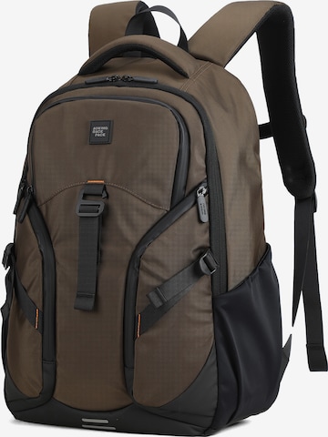 Aoking Backpack in Brown: front