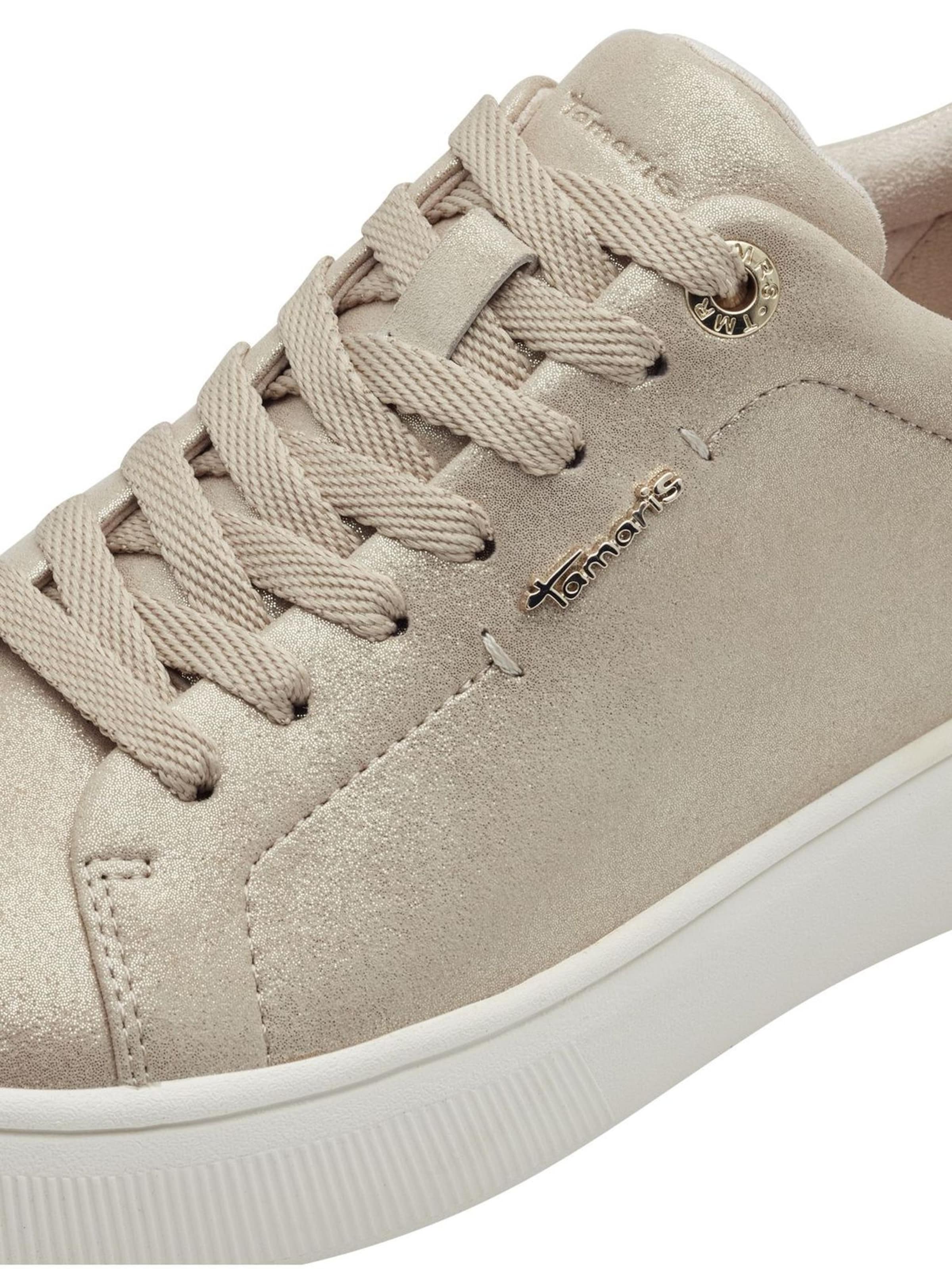 Tamaris Platform trainers in Beige