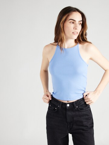 PIECES - Top 'OSTINA' en azul: frente