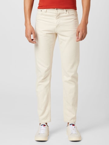 WEEKDAY Regular Jeans 'Barrel' i beige: framsida