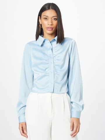 Misspap Blouse in Blauw: voorkant