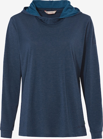 VAUDE Sweatshirt 'Mineo LS HO' in Blue: front