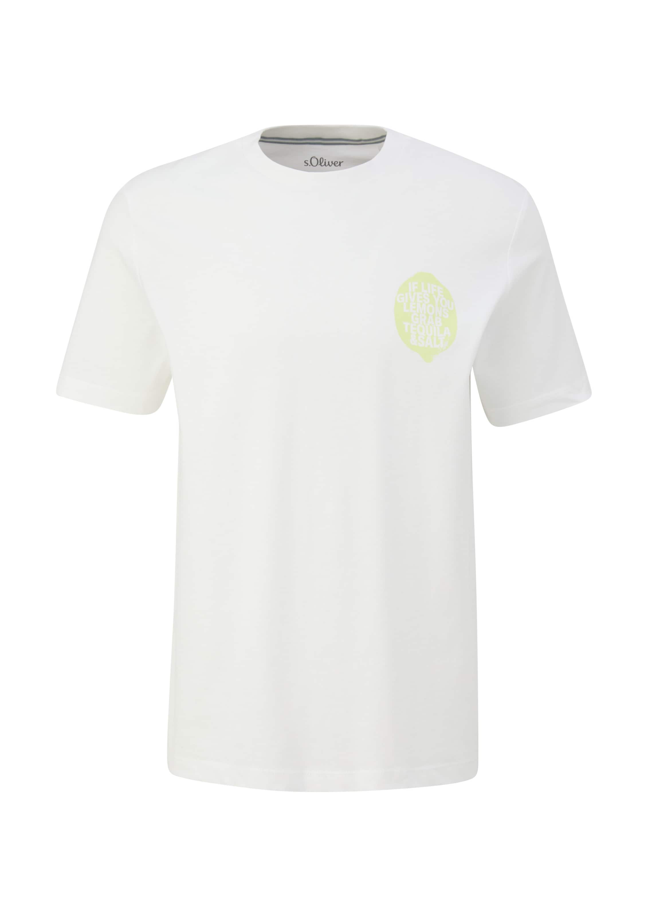 T-Shirt s.Oliver en blanc : devant