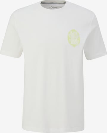 T-Shirt s.Oliver en blanc : devant