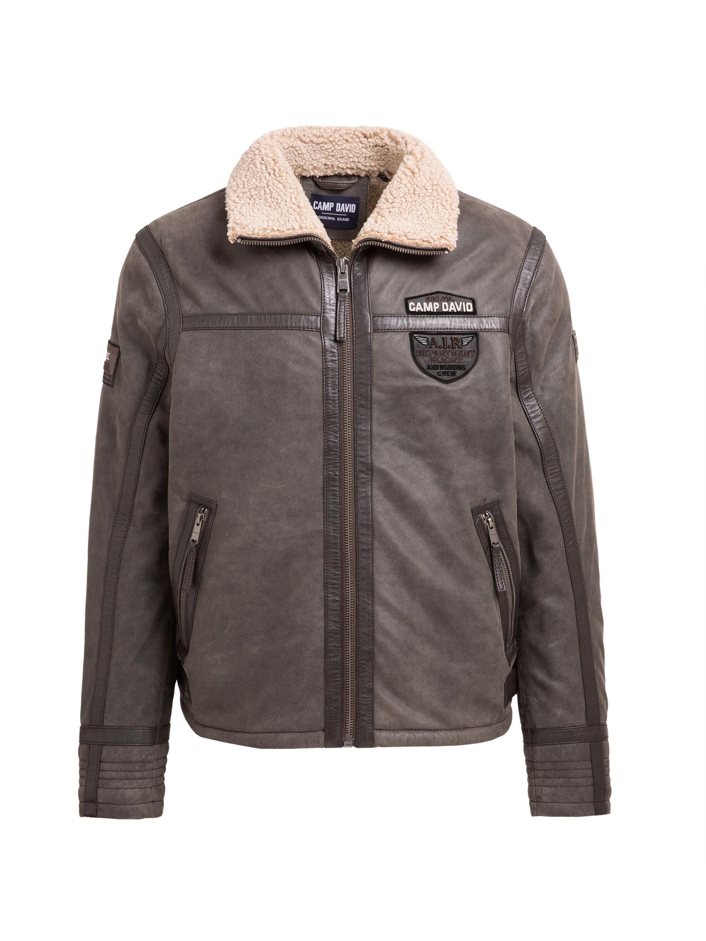 CAMP DAVID Between-Season Jacket in Brown: front