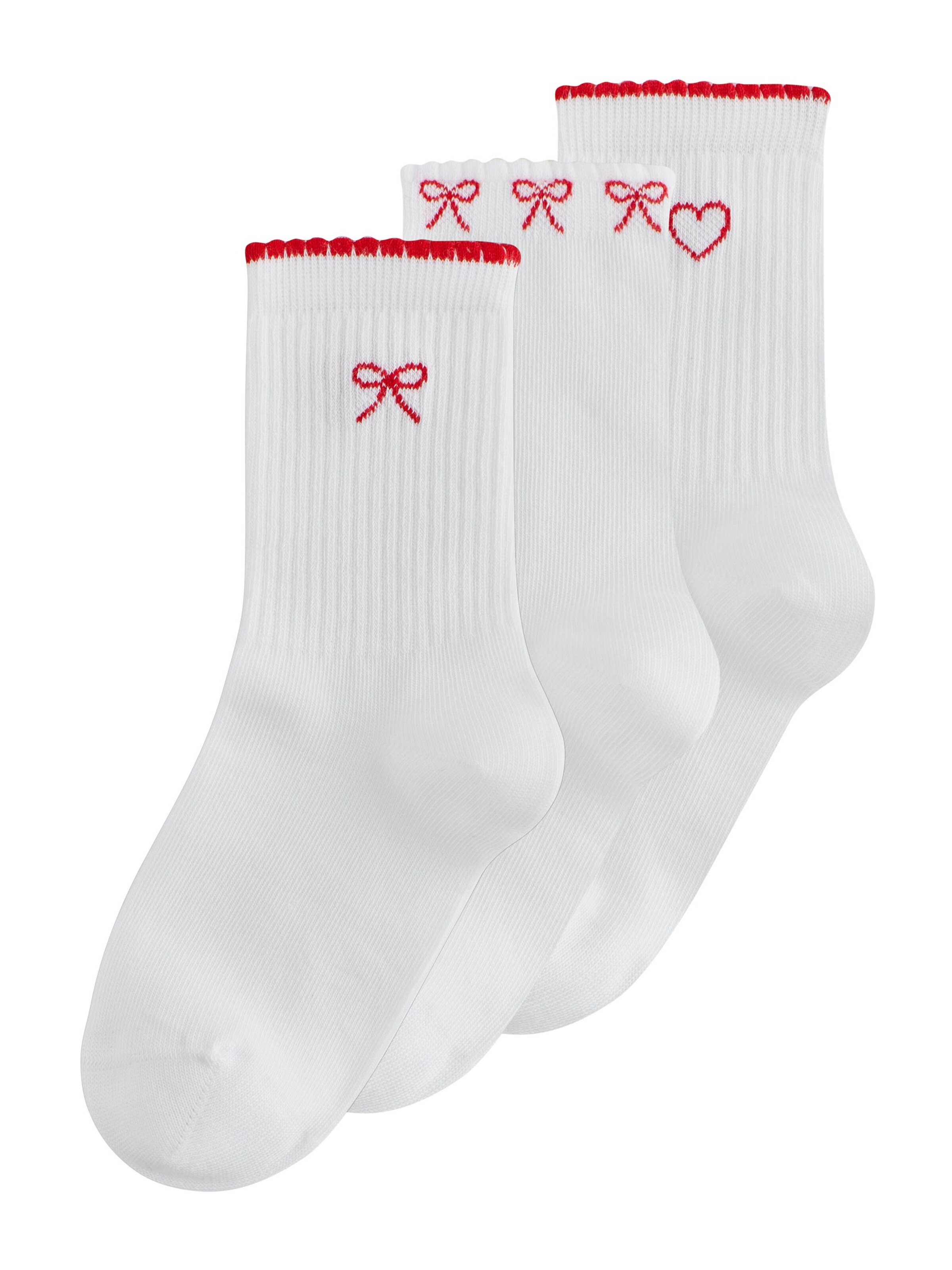 Next Calcetines en 19-22 en rojo vivo / blanco, Vista del producto
