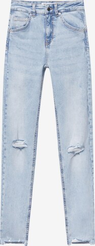 Pull&Bear Skinny Jeans i blå: framsida