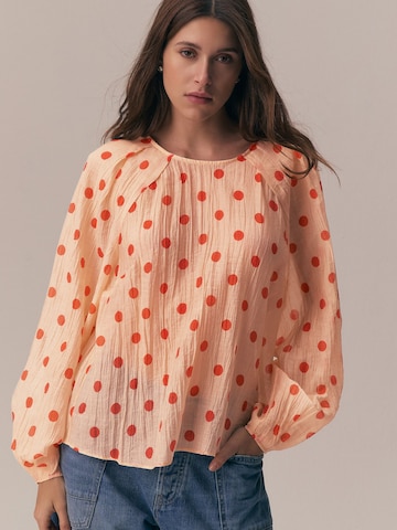 Next Bluse in Orange: Vorderseite