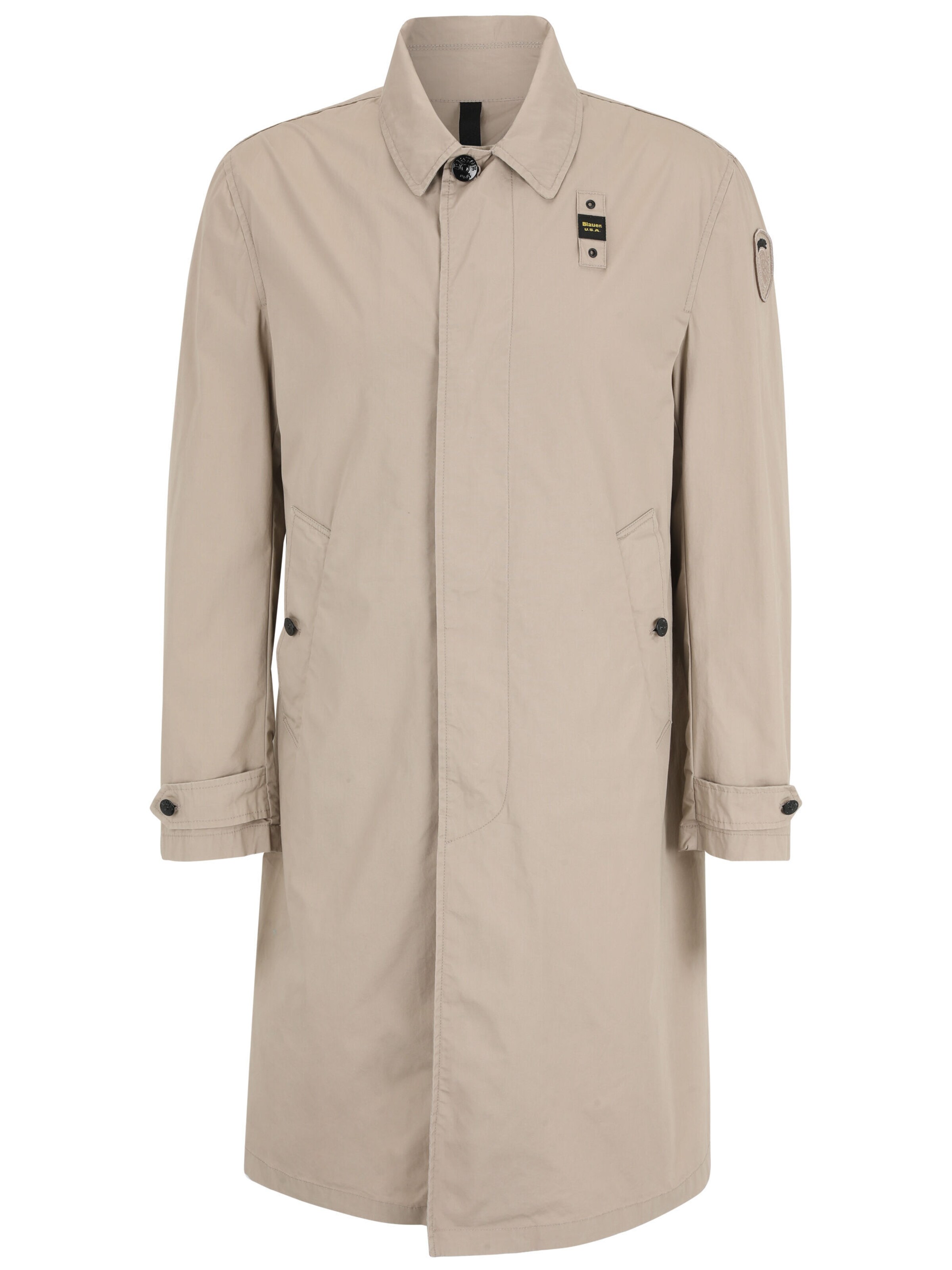 Blauer.USA Between-Seasons Coat in Beige: front