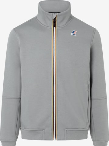 Giacca di felpa sportiva di K-Way in grigio: frontale