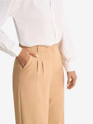 Imily Bela Wide leg Bandplooibroek in Bruin