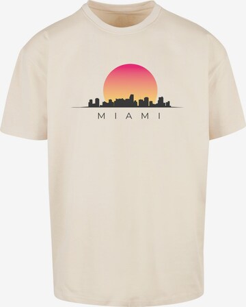 Maglietta 'Miami' di Merchcode in beige: frontale