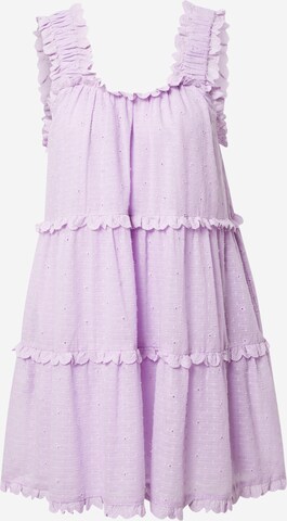 ABOUT YOU Limited Dress 'Janine' by Janine Jahnke' in Purple: front
