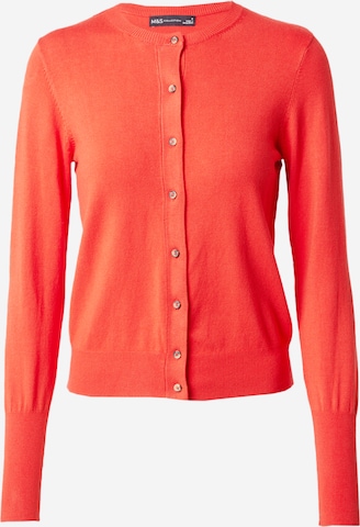 Marks & Spencer - Casaco de malha em laranja: frente