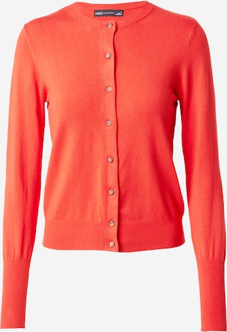 Marks and top spencer orange cardigan