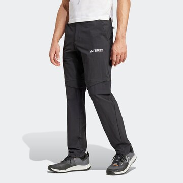 ADIDAS TERREX Обычный Штаны в спортивном стиле в Черный: спереди