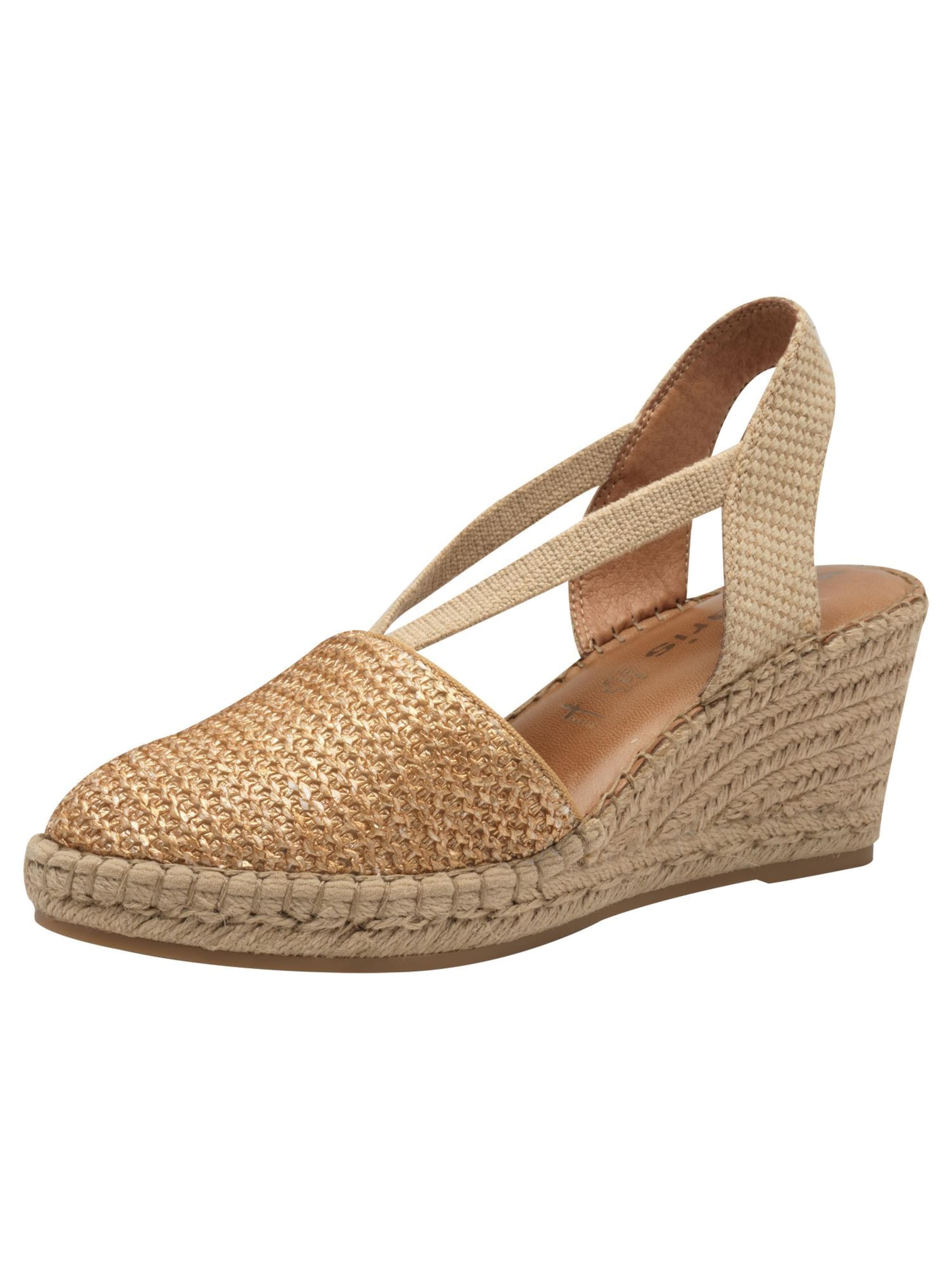 Tamaris Espadrilles in Beige: voorkant